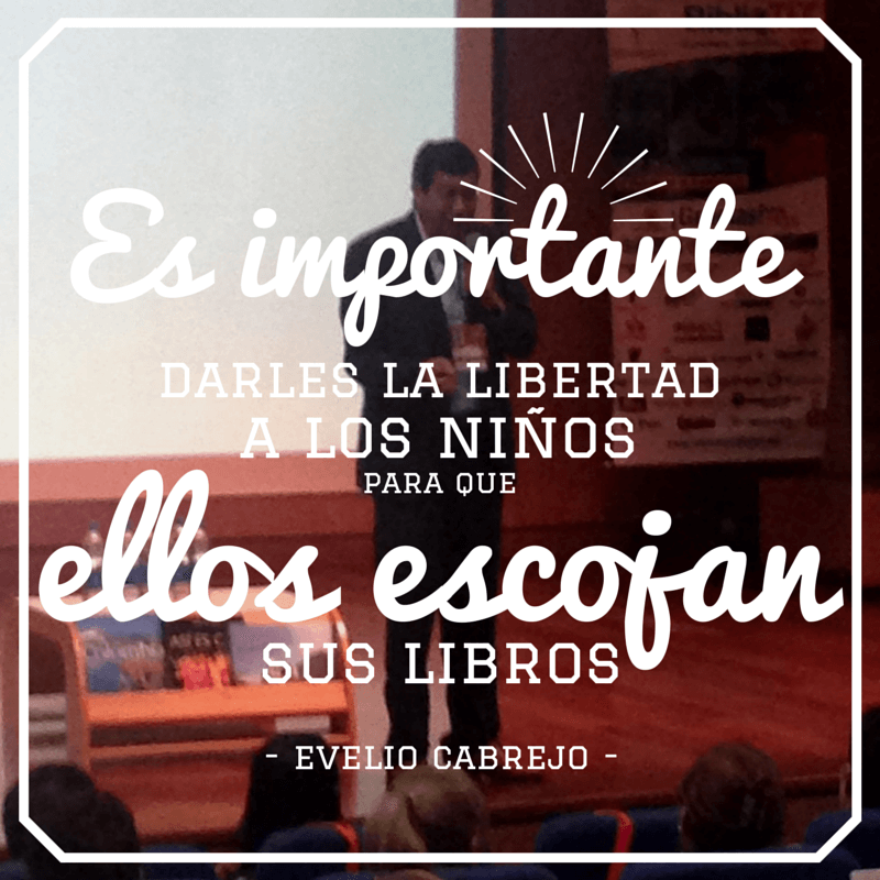 "Es importante darles la libertad a los niños para que ellos escojan sus libros": Evelio Cabrejo.