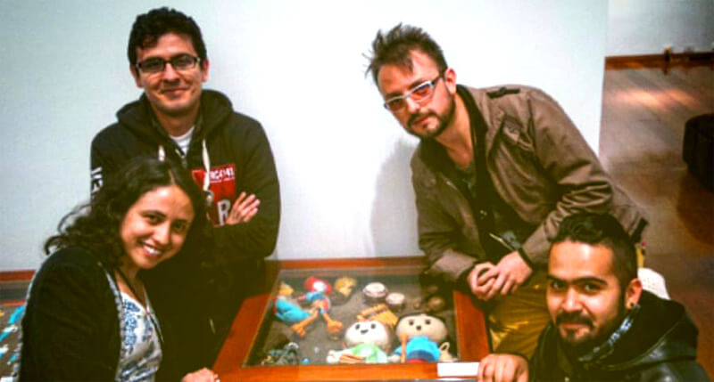 Equipo de Animaedro estudio de animación, en la versión 2015 de Colombia 3.0.