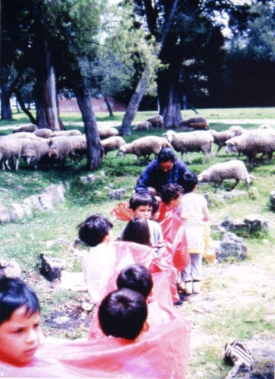 ¿De qué color amaneciste hoy? Una buena pregunta para iniciar una aventura de color en el Museo de Arte de la Universidad Nacional. Talleres para niños, programa “El Placer del Museo”, 1986.