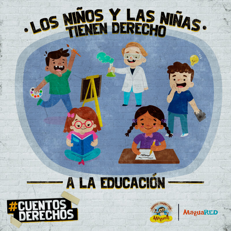 Derechos de los niños y niñas, derecho a la educación, cuentos 